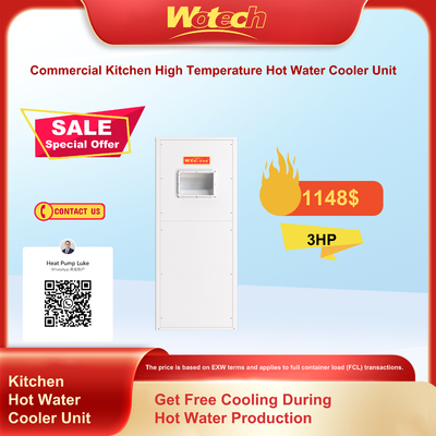 Αγορά R410a 380V 50Hz 3 Phase Commercial Kitchen High Temperature Hot Water Cooling Unit ηλεκτρονική κατασκευή