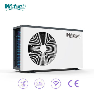 Πλωτή αντλία θερμότητας πισίνας 12kw R32 πλήρης μετατροπέας για οικιακή ροή νερού 4-6m3/h